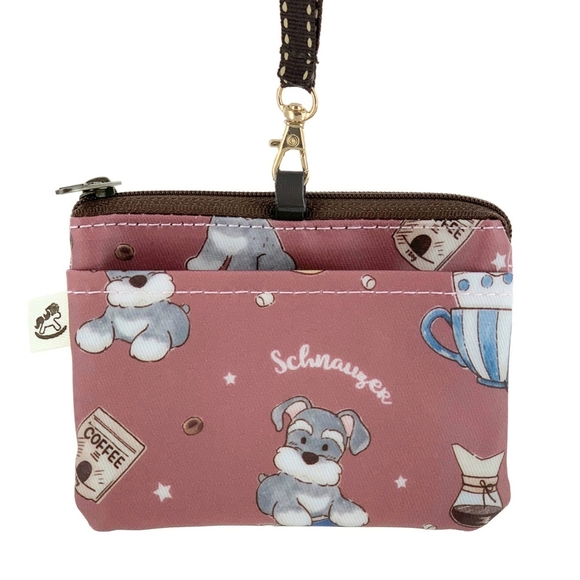 Uma Hana Handbags - Waterproof Schnauzer Coin Purse Card Pouch Holder